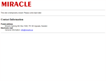 Tablet Screenshot of miracle.se